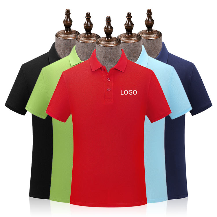High-end Custom Pure Combed Cotton Men's Polo Shirts With Personal logo Short Sleeve Golf t Shirts