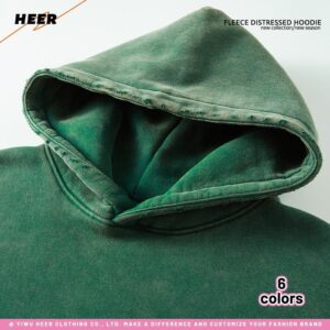 Oversized  Vintage Hoodie Mens Casual Hoodie Heavyweight Polar Fleece Acid Wash Accept Customization Logo - Image 3