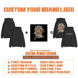 Men's 100% Cotton Blank High Quality Sweatshirt Unisex Quick Dry Long Sleeve Oversize Pullover Hoodies - Image 7