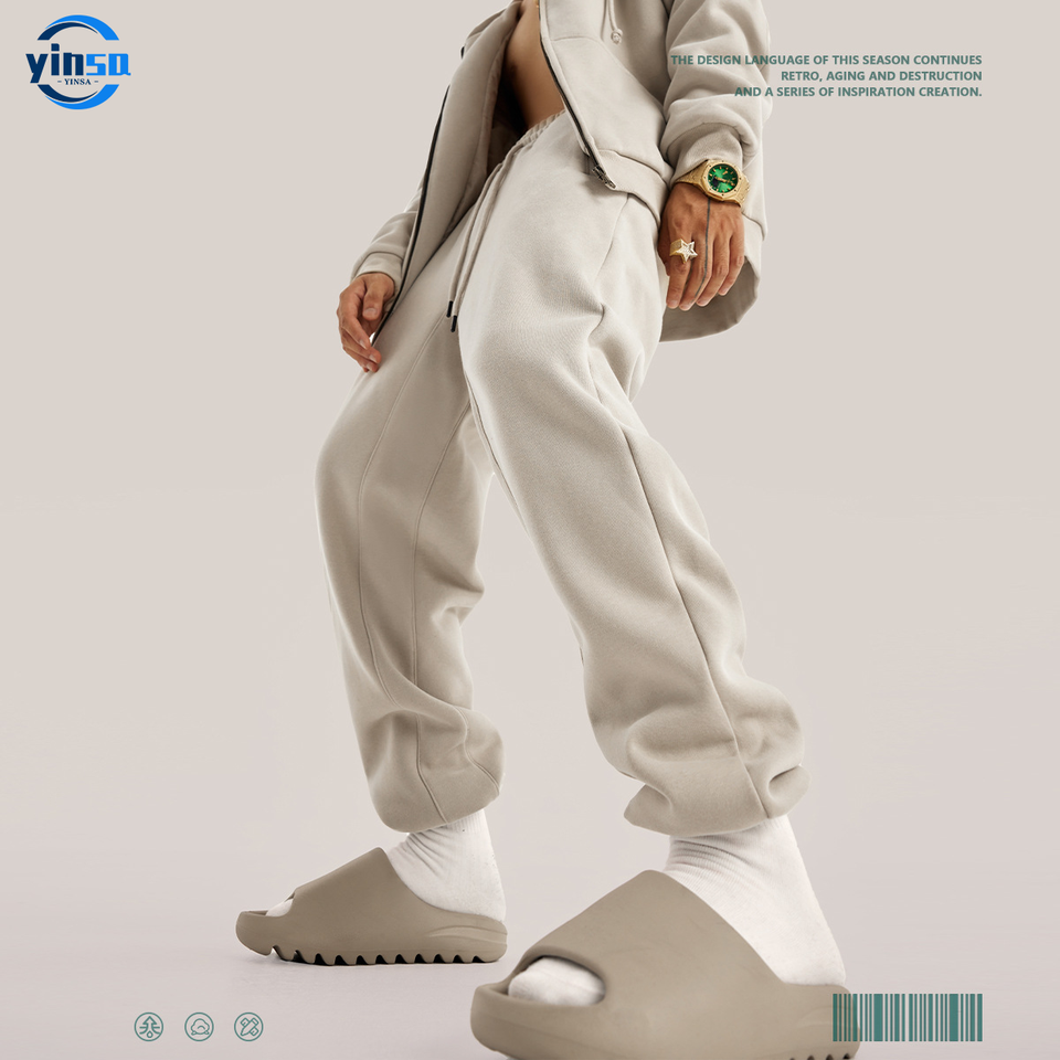 High Quality Heavy Cotton Customize Screen Printed Men Track Pant Jogger Relaxed Fit Sweatpants