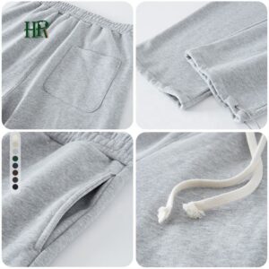 Custom Mens Design Running Baggy Track Pants 100% Cotton Plus Size Straight Leg Wide Leg Jogger Casual Sweat Pants for Men - Image 2
