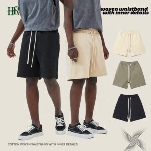 Hot Sale Custom Casual Wear Mens Sweat Soft Pant Cotton Unisex Shorts Slim Sweatsuit Shorts - Image 2