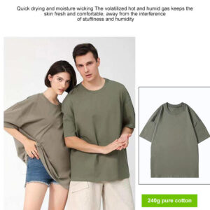 Plus Size Men's Clothing Wholesale Designers Clothing Man Clothes Manufacturers Mens Womens Clothes 240G100% Cotton T-shirts - Image 4