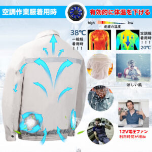 Air Conditioning Clothes Work Clothing Japanese Air-conditioning Work Wear Smart Cooling Air Conditioning Clothing OEM - Image 2