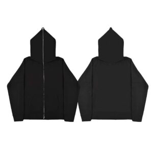 Men's Pullover Oversized Zipper Unisex Heavy Weight 100% Cotton Custom Balaclava Face Cover Hoodie Men's Half Zip Hoodie - Image 6