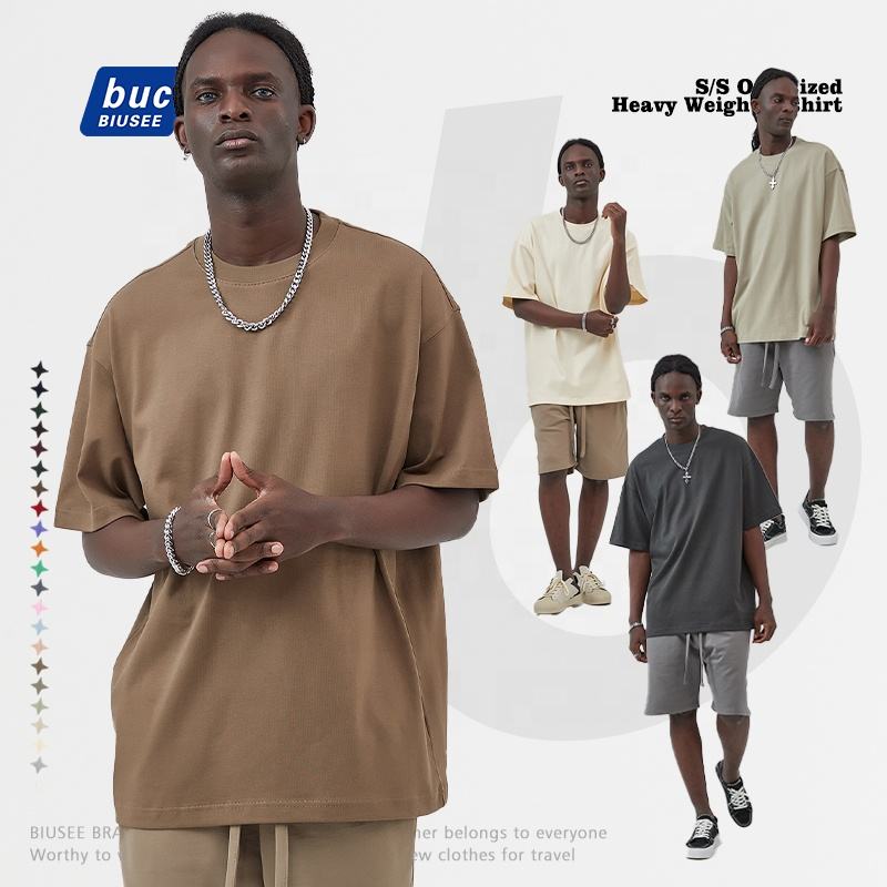 Custom Heavyweight Japanese Streetwear Hip Pop Style Clothing Luxury Quality Drop Shoulder Oversized T Shirt