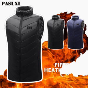 PASUXI Winter Cold Season Unisex Men Usb Rechargeable 9 11 15 Zone Heating Warming Thermal Jacket Heated Vest - Image 1