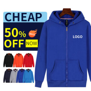 Oem Cotton Men Gym Hoodies Zipper Hoodie,pullover Full Face Zipper up Hoodie,wholesale Custom Printing Blank Full Zip up Hoodie - Image 1