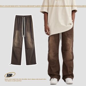 Men Cargo Jogger Pants Cargo Multi Pockets Custom Straight Track Pant Men Trousers Cargo Pants - Image 3