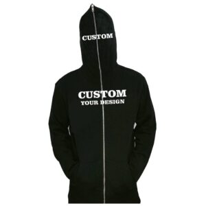 Men's Pullover Oversized Zipper Unisex Heavy Weight 100% Cotton Custom Balaclava Face Cover Hoodie Men's Half Zip Hoodie - Image 2