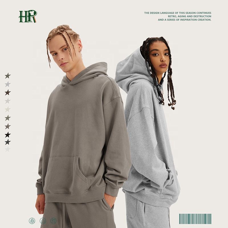 High Quality Street Men's Hoodies Sweatshirts Cotton Printed Customized Plus Size Men's Hoodies
