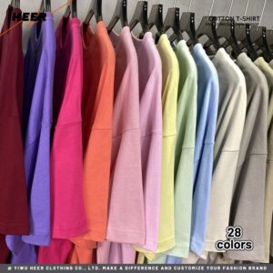 Rop Shoulder 240g 100% Cotton Oversized Tshirt Custom Print Unisex Blank T Shirt - Image 3