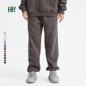 Custom Logo Thick Man Oversized Long Jogger Pants Heavyweight Cotton Cuffed Sweatpants for Men - Image 1