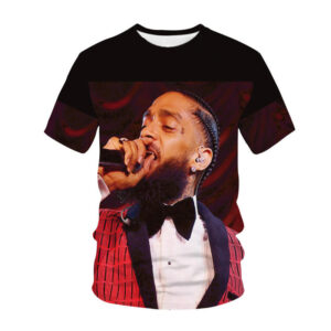 Rapper Nipsey Hussle 3D Printed Shirt for Men Hip Hop Tees 3D Digital Printing Custom T-Shirt All Over Print T Shirt Clothing - Image 4