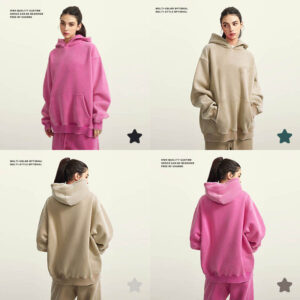 High Quality Unisex Washed Vintage Fleece Hoodie Men's Oversized Hoodie - Image 2
