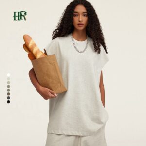 Custom 100% Cotton High Quality Tank Top Tshirt Street Wear Casual Activewear Sleeveless Tank Top T Shirt Undershirt for Men - Image 2