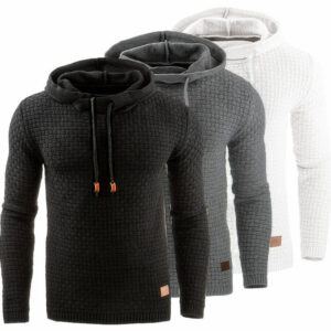 Custom Wholesale Casual Long Sleeve Pullover Multi Colored Plain Clothing Plus Size Hoodies for Men - Image 2