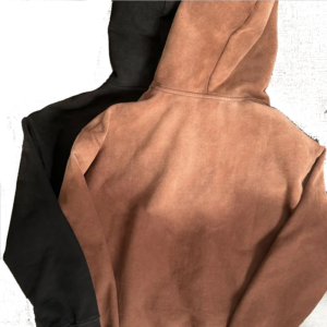 Custom Streetwear Hoodie No String Fleece Blank Zip up Vintage Double Layer Acid Wash Sun Faded Distressed Hoodies for Men - Image 5