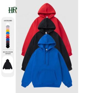 Custom High Quality Breathable Hoodie Customized Logo Embroidery Hoody Unisex Sweater Hoodies - Image 1