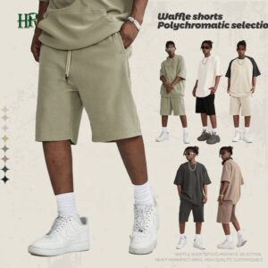 Summer High Quality Custom Logo Casual Drawstring Blank Fleece Shorts Unisex Joggers Sweat Shorts Plain 100% Cotton Short - Image 1