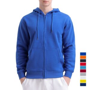 2024 YUDI Custom logo 100% Cotton Men Zipper Hoodie Sweatshirts Set Fleece Jogger Clothing Blank Oversize Unisex Pullover Men's - Image 7
