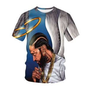 Rapper Nipsey Hussle 3D Printed Shirt for Men Hip Hop Tees 3D Digital Printing Custom T-Shirt All Over Print T Shirt Clothing - Image 5