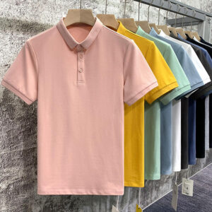 High-end Cotton Short Printed Brand Logo Pictures Men Clothing Polo Diy Embroidery Brand Logo Company Team Polo Shirts - Image 1