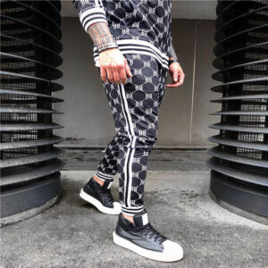 New Men's Sportswear Trousers + Jacket Fitness Men's Suit Jogger Casual Streetwear Fashion Men's Clothing - Image 3