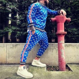 New Men's Sportswear Trousers + Jacket Fitness Men's Suit Jogger Casual Streetwear Fashion Men's Clothing - Image 1