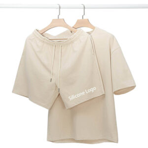 Brand Custom High Quality 100% Cotton Summer Streetwear Casual Style Oversized Hip Hop T Shirt and Shorts 2 Pieces  Men's Set - Image 1