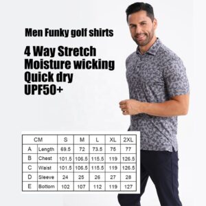 MOQ 1 Pcs Wholesale High Quality Sublimation Print UPF50+ Dry Fit Golf Polo Shirts Custom Logo Camo Polo T-Shirt for Men - Image 4