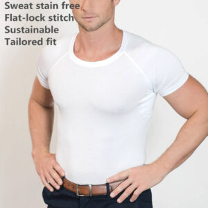 FIGHTS ODOR ARMPIT SWEAT PROOF Sweat Proof Undershirt Custom Blank T-shirt logo Wholesale - Image 1