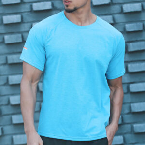 Men 's Fitness Gym T Shirts 2022 Shirt Homme Running Men Designer Quick Dry T-Shirts Running Slim Fit Tops Tees Sport Muscle Tee - Image 4