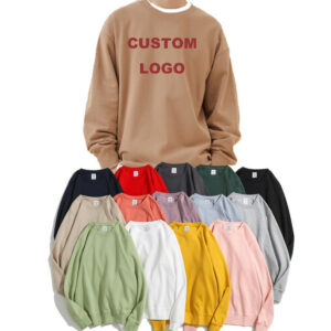 Wholesale Custom Men Clothing Street Wear Sweatshirt Fleece Hip Hop Unisex Oversized Men's Hoodies & Sweatshirts - Image 1