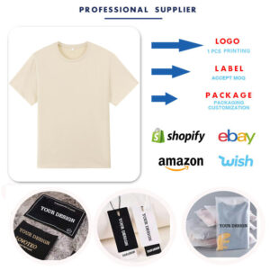 Wholesale 170 Gsm Tshirt Short Sleeve Custom Screen Printing Design 100% Cotton Blank T Shirts for Men - Image 4