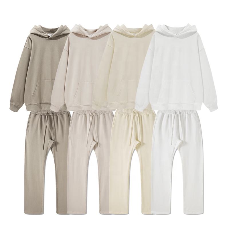 Wholesale Unisex Jogger Set Blank Custom Logo Track Suit Heavyweight Tracksuit for Men