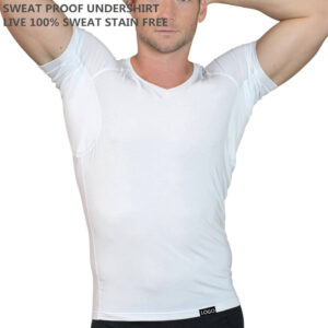 Ultra-soft Breathable Bamboo Fabric Is Softer and More Water-absorbent Luxurious Sweat Proof Undershirt Men Branded logo T-shirt - Image 1