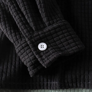 Men Spring Men's Corduroy Loose Shirts Vintage Retro Patchwork Long Sleeve OEM Men's Tops Streetwear Clothing Casual Shirt - Image 5