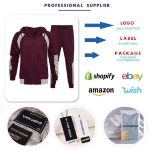 Fashion Men Clothing Sets High Quality Men Sets Clothing 2022 Custom Logo 2 Piece Men Sets - Image 4