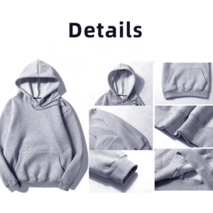 Custom logo Oversized Hoodies Blank Cotton Thick Fleece Unisex 320 350 400 450 550 Gsm Hoodies Pullover Men Puff Printing Hoodie - Image 2