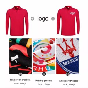 High Quality OEM Embroidered Long Sleeve Men's Tshirts Custom Polo Shirts - Image 4