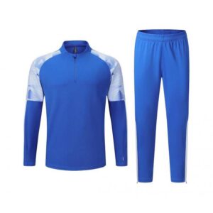 Wholesale Men Club Half Zip Black Tracksuit Football Jersey Winter Football Jacket Soccer Uniform Soccer Tracksuit - Image 1