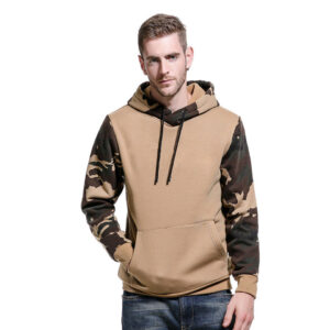 Custom Logo Size Cotton Polyester Pullover Long Sleeve Thin Camo Print Hoodies Men China Manufacturing - Image 3