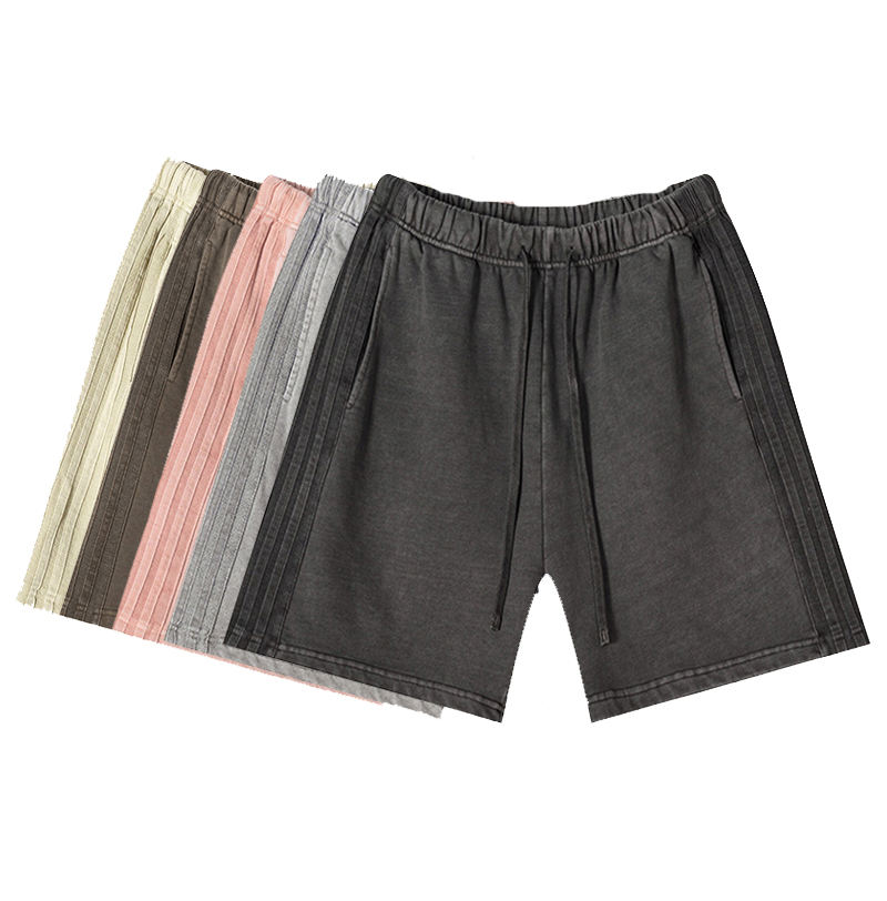 2024 Summer Hot Sale Vintage Shorts Custom Cotton Acid Wash Shorts 350 Gsm Unisex