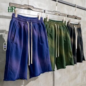 Custom Logo Summer Running Shorts Workout Foam 100% Cotton Sweat Gym Men Shorts - Image 3