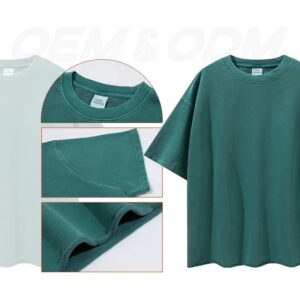 High Quality 100% Cotton T Shirt Low Moq Oem Men's Blank O-neck T-shirt With Custom Printing - Image 2