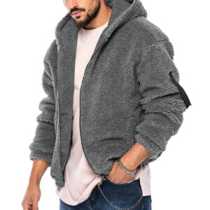 Streetwear Jacket Long Sleeve Zippers Sport Fitness Winter Warm Jackets Outerwear Sweatshirt Winter Overcoats Men Clothing - Image 1