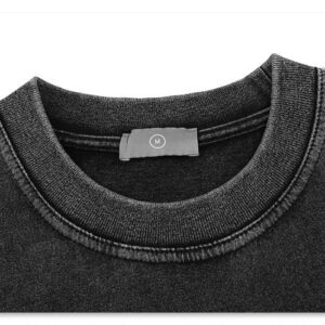 Wholesale Custom Washed T-shirt, Add Your Own Logo, Street Fashion Fast Trend T-shirt - Image 3