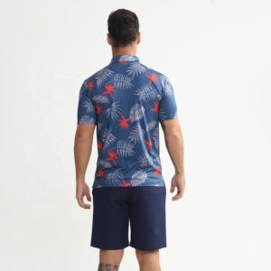 MOQ 1 Pcs Custom Embroidered Logo Men Stylish Golf Shirt All Over Sublimation Printing Streetwear Athletic Polo Shirts - Image 2