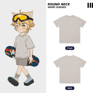 High Quality 100% Cotton Summer Shirts With Logo Customize Oversize Heavyweight Drop Shoulder T-shirt for Men - Image 10
